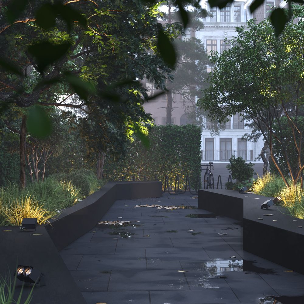 Уличный архитектурный светодиодный светильник Maytoni   O486FL-L10GF3K