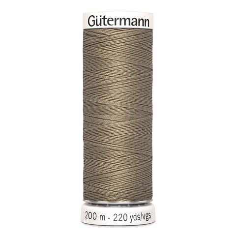Нить Sew-All 200 м, Gutermann, 724 бледно серо-коричневый