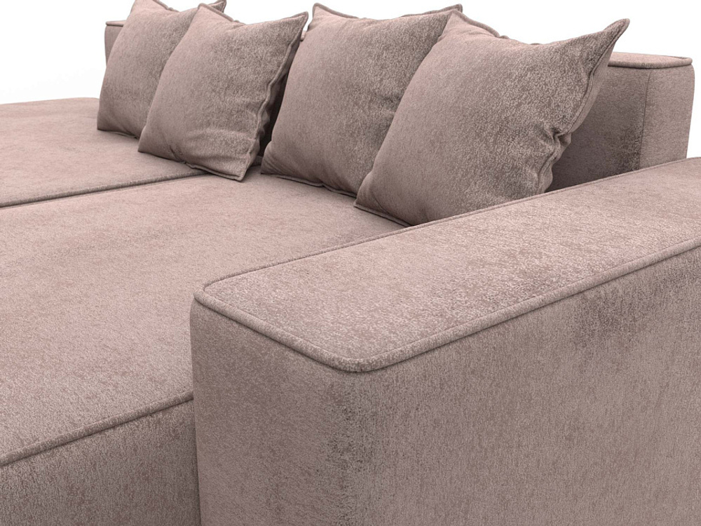 Диван угловой Лига-079 угол правый ВЕЛЮР TOWER 05 бежевый