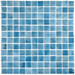Мозаика стеклянная Atlantis Blue Art/Атлантика живописно-синий (24х24) 315х315х4 мм (шт)