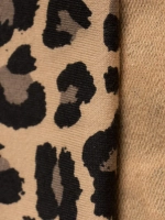 Костюм для девочки с юбкой леопардовый