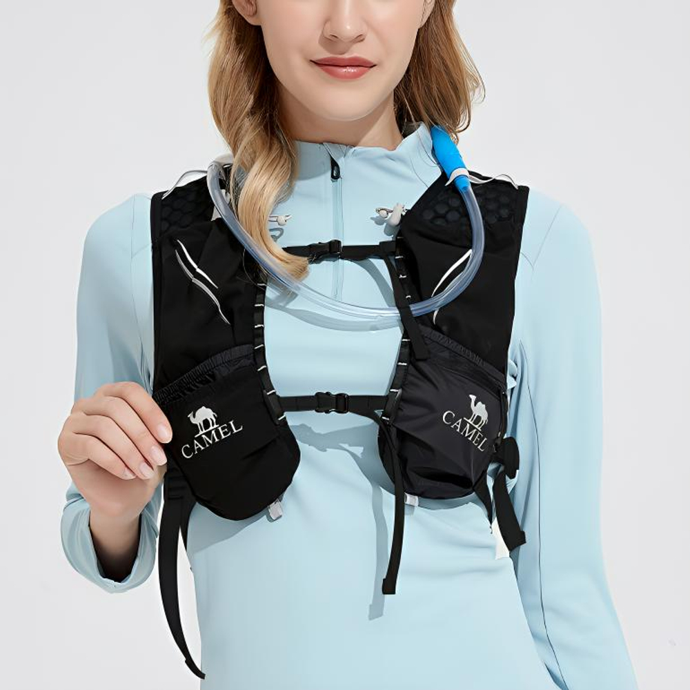 CAMEL Abrasive Fabric Backpack Medium Unisex Blue/Black