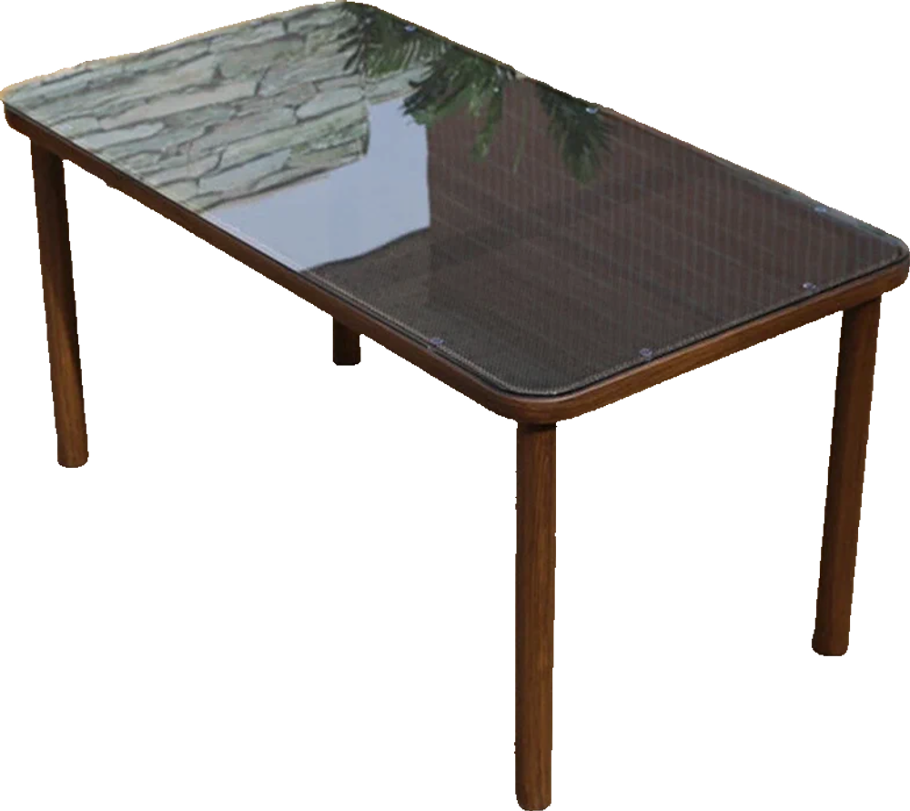 Стол прямоугольный 150х80 БАМБУК/ТЕСЛИН «BAMBOO/TESLIN»