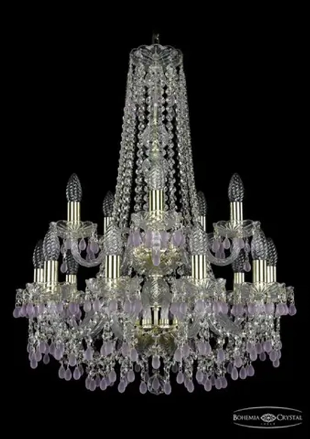 Подвесная люстра Bohemia Ivele 1410/10+5/195/h-74/2d/G/V7010