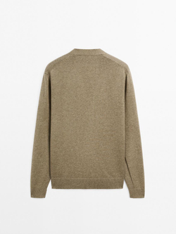 Massimo Dutti Кардиган из 100% хлопка, цвет морской волны