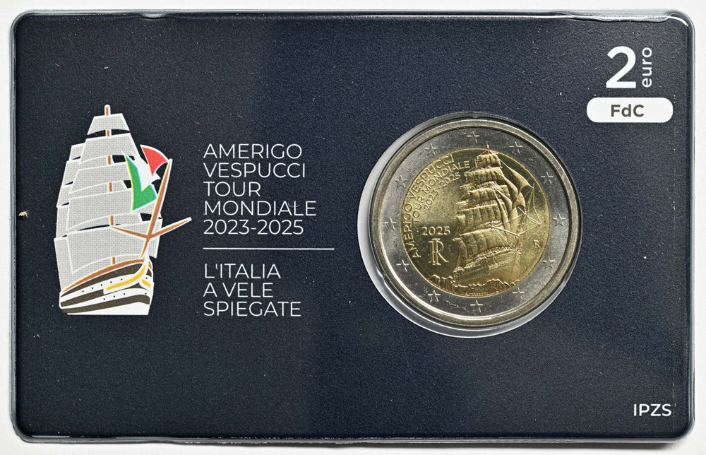 ИТАЛИЯ, 2025, 2 ЕВРО [БИМЕТАЛЛ]
