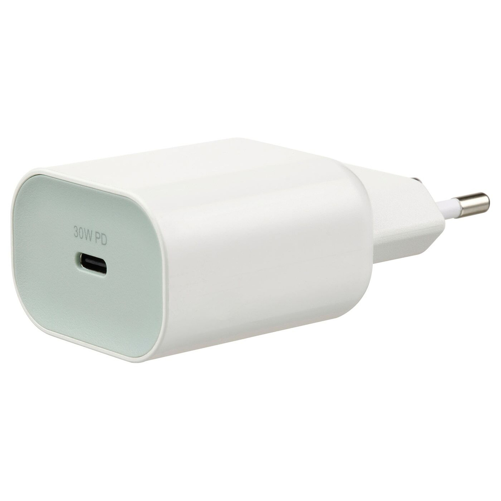 IKEA SJÖSS  (ИКЕА СЙÖСС)  -  Зарядное устройство 1 USB-порт 30 Вт, с функцией быстрой зарядки