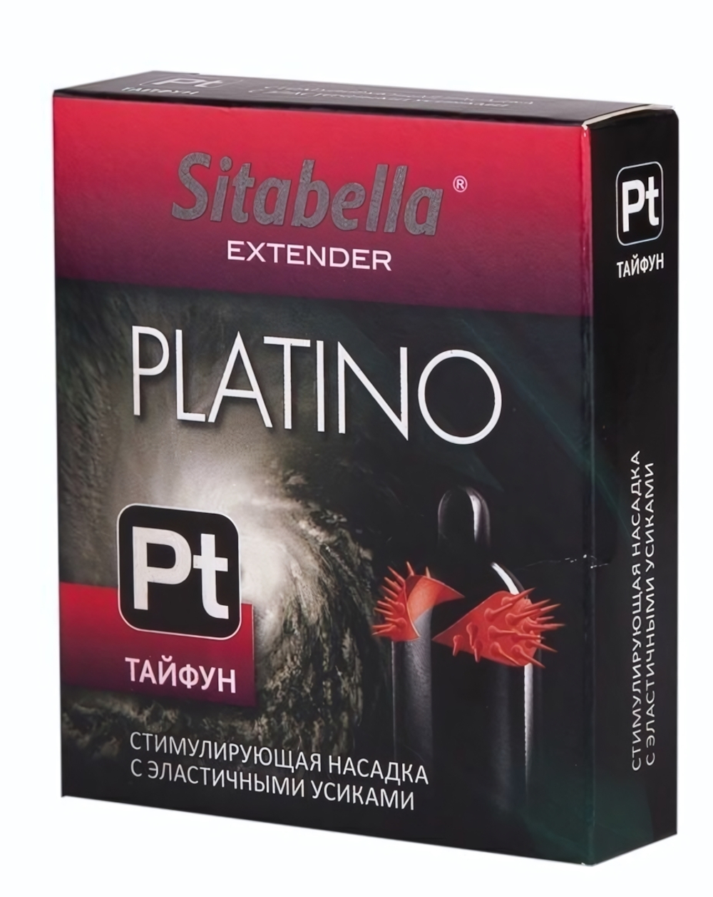 Стимулирующая насадка с шипиками по бокам Platino Тайфун