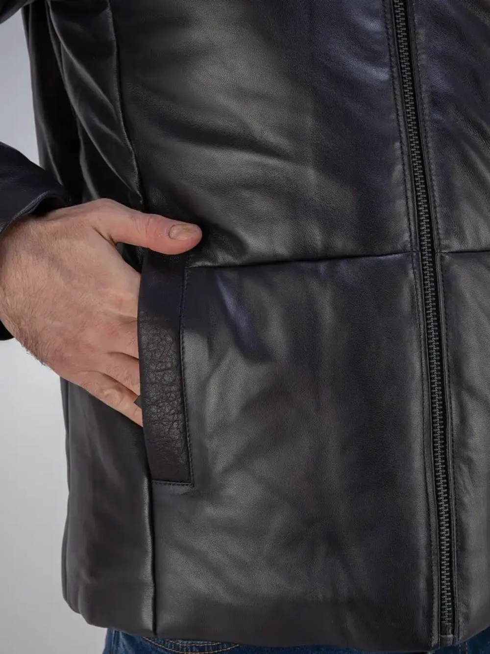 Дубленка мужская натуральная зимняя утепленная куртка Турция