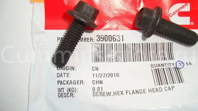 Болт M8 X1,25 X 25 с фланцем и шестигранной головкой крепления вакуумного насоса, поддона Газель Cummins ISF 2.8