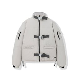 Светло-серая зимняя куртка YMKASHIX