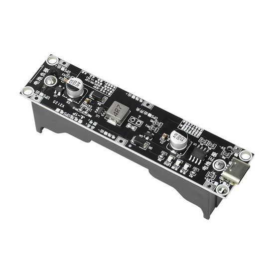 Повышающий модуль резервного питания до 9V/12V от Li-ion батареи 18650 с держателем