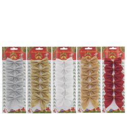 GAEM Набор из 6шт Изделие декоративное "Бант", L12 W2 H29 см, 5в.