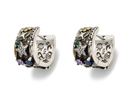 Серьги-Кольца "Gothic fun",16мм