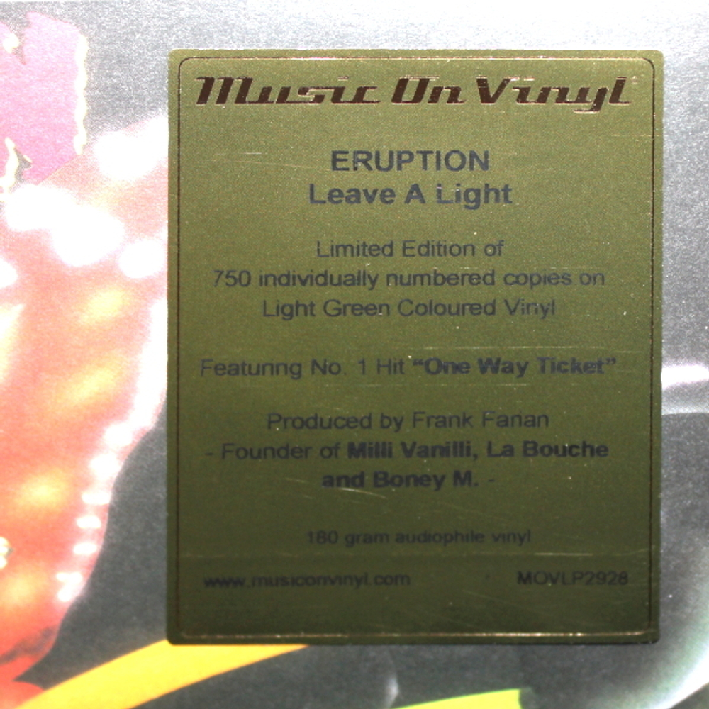 Eruption / Leave A Light (Coloured Vinyl)(LP)