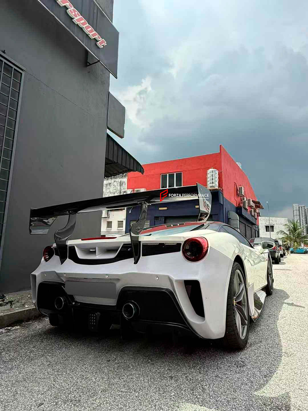 Карбоновый обвес для Ferrari 488 2015-2020 переделка в 488 Challenge Evo Феррари