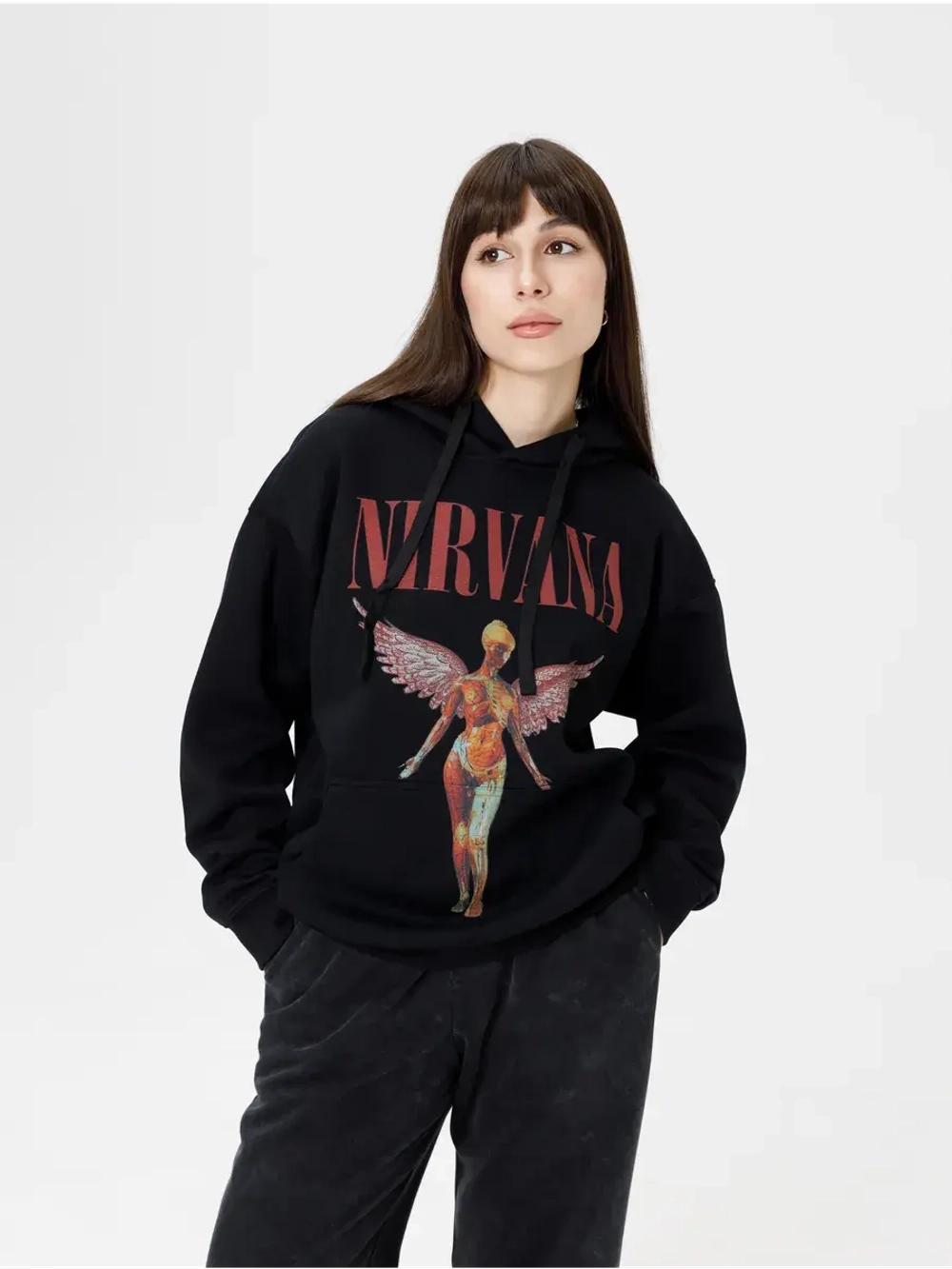 Худи PARABOLA Nirvana оверсайз варенка для мужчин и женщин