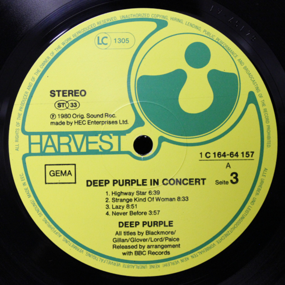 Deep Purple / Deep Purple In Concert (2LP)