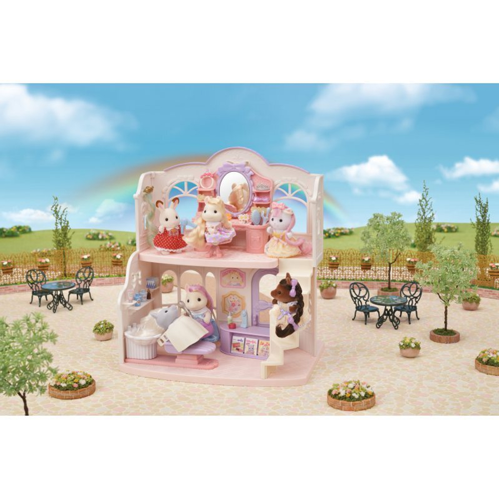 Набором Sylvanian Families Игровая площадка Салон красоты Пони