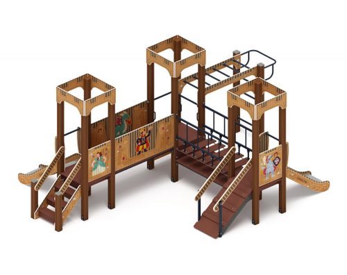 Детский игровой комплекс Королевство (Картонное) ДИК 1.15.08-12 H=750