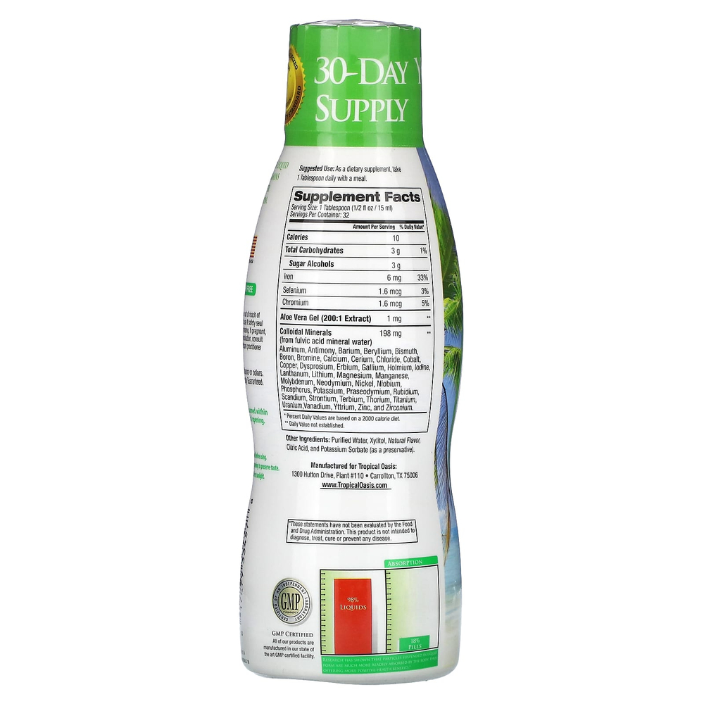 Tropical Oasis, ионизированные микроэлементы премиального качества, 480 мл (16 жидк. унций)