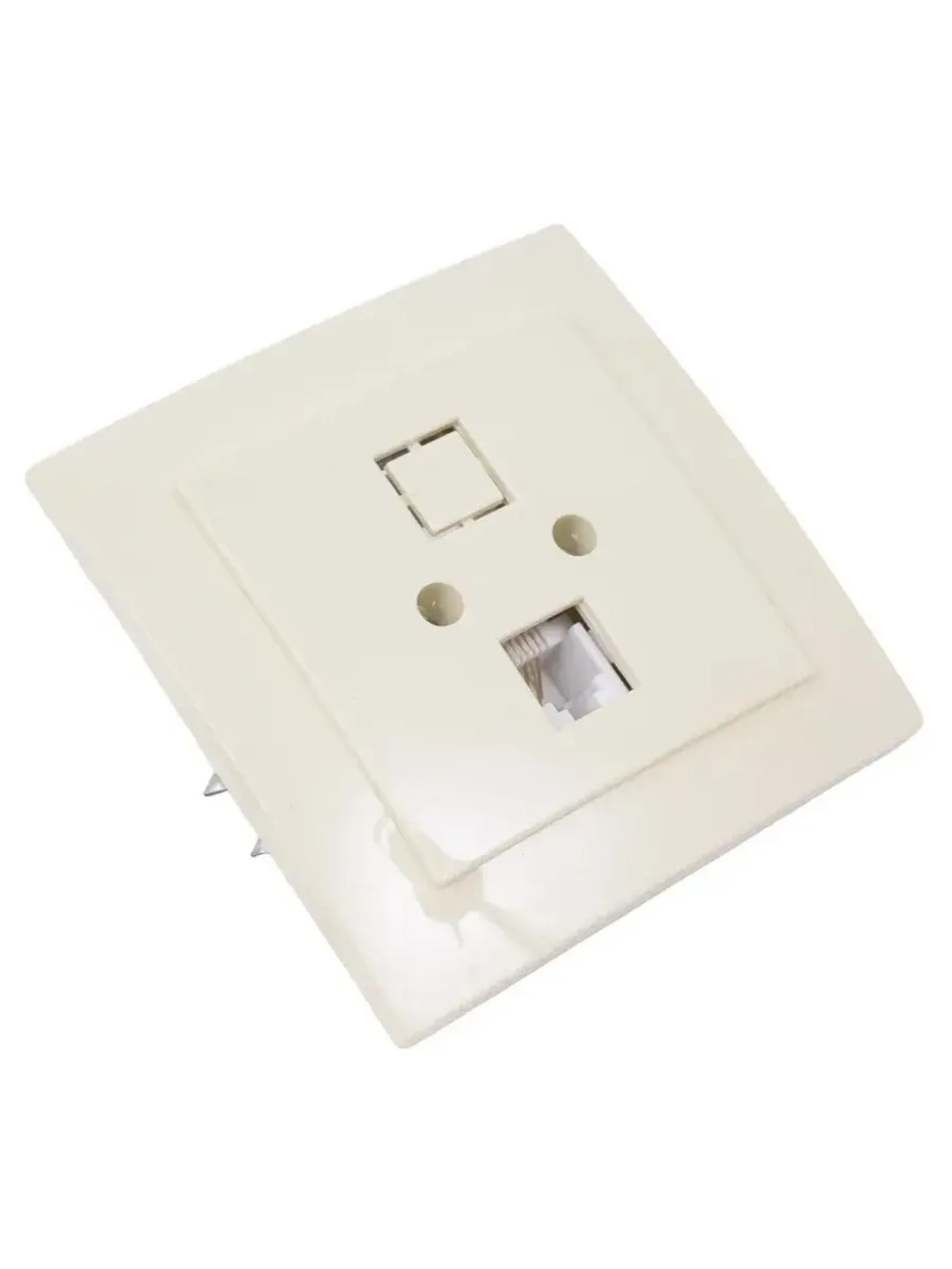 Розетка телефон крем