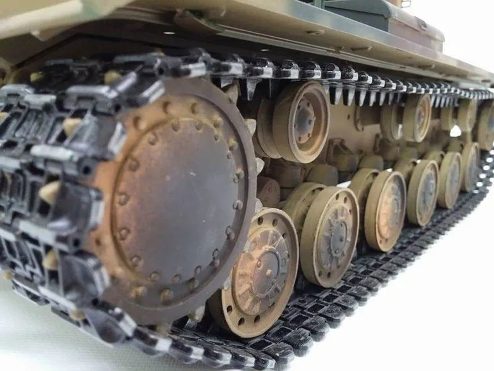 Радиоуправляемый танк Torro KV-2 1/16 с пневматической пушкой, звуковыми эффектами и высокой детализацией, RTR