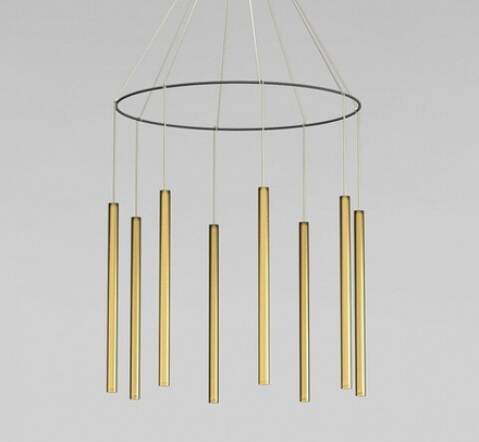 Подвесная люстра Eurosvet  301101 LED латунь