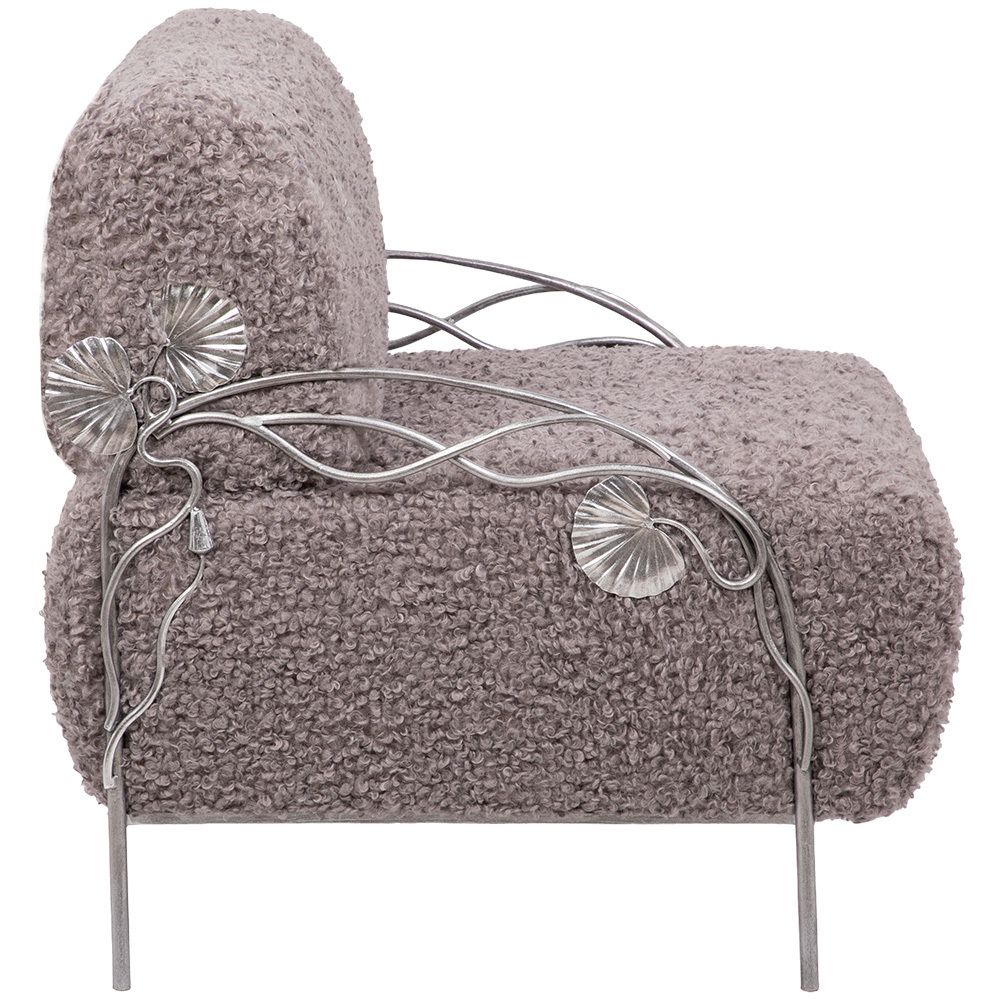 Кресло Нимфея Серый Античное серебро