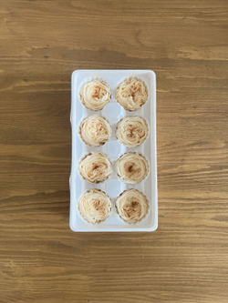 Роза пиновидная шампань d=4-5 см (упак 8 шт)