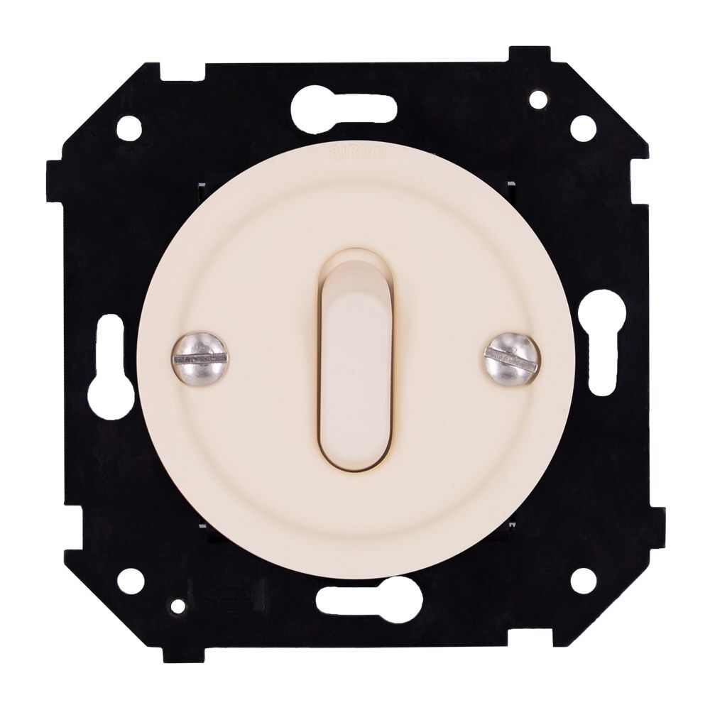 Выключатель 1-кл. проходной (скрытый монтаж), пластик, цвет Песочное золото матовый B3-221-24M