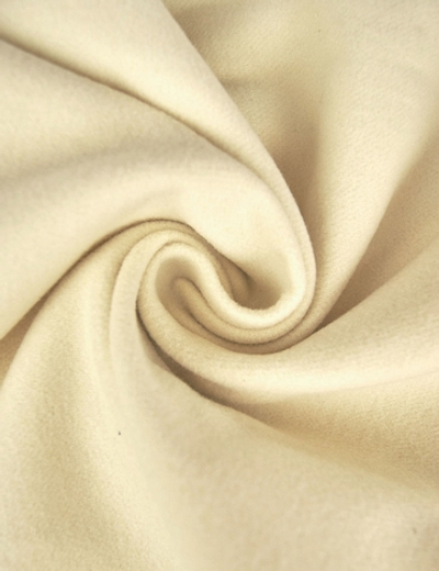 Ткань пальтовая, 395 гр/м2, 90% п/э, 10 % вискоза, ш. 150 см, шелковый белый