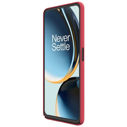 Тонкий чехол красного цвета от Nillkin для смартфона OnePlus Nord CE3 Lite, серия Super Frosted Shield