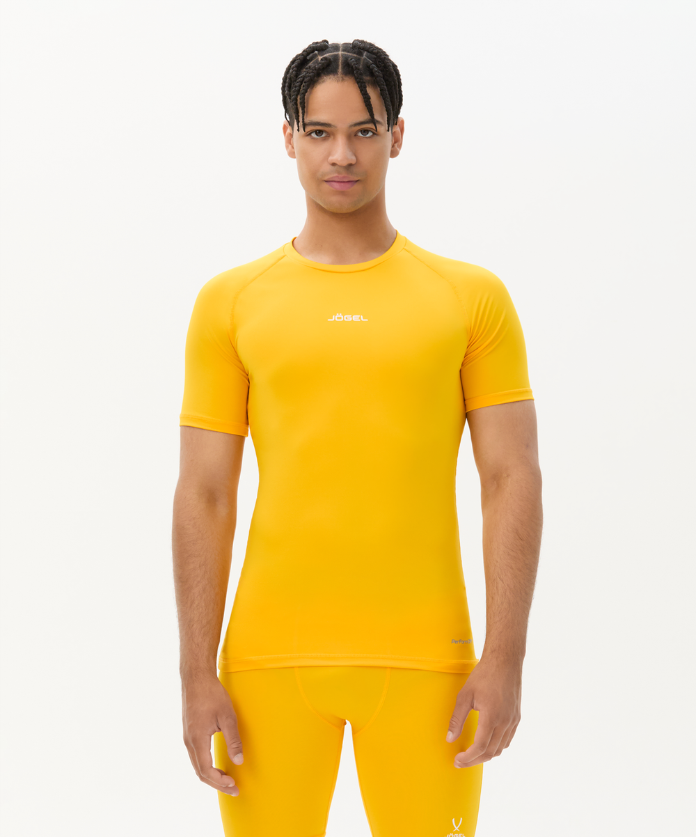 Футболка компрессионная с коротким рукавом CAMP PerFormDRY Baselayer SS Tee, желтый