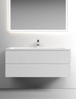 Тумба подвесная SANCOS Snob T 1195х445х500, c двумя ящиками оснащенными доводчиками, Bianco, арт.SNT120W