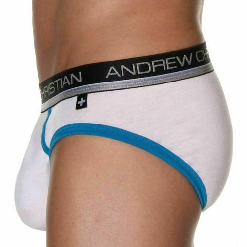 Мужские трусы брифы белые Andrew Christian Air Sculpt Brief White