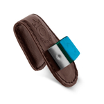 Держатель для мела кожаный открытый коричневый