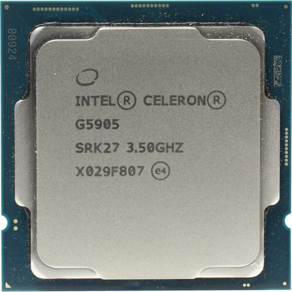 Процессор LGA 1200 CPU Intel Celeron G5905 3.5 GHz/2core/SVGA UHD Graph610/ 4Mb/58W/8 GT/s LGA1200