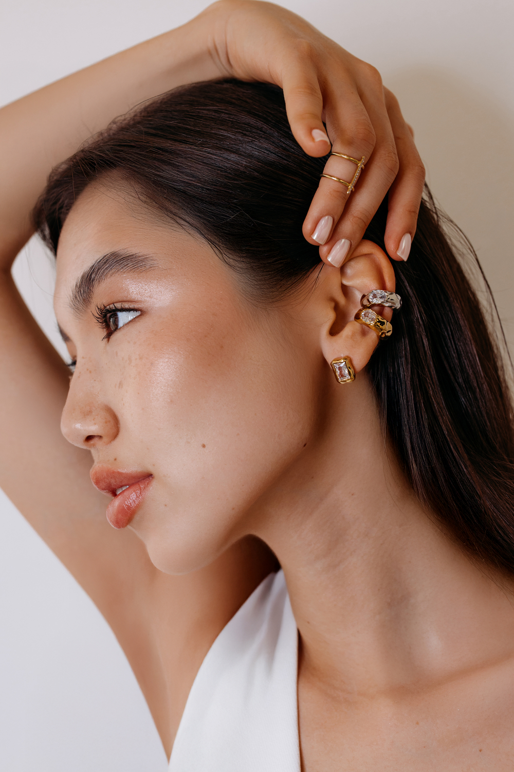 Кафф "DEEP SHINE" в серебре