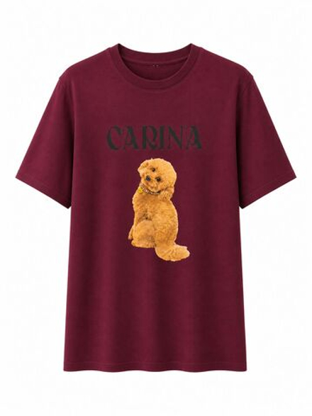 ITALY K (LUMINA) футболка - бордовый