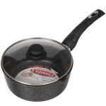 Ковш алюминий, антиприг, 2 л, пластик ручка, Горница, Гранит, кш2011аг