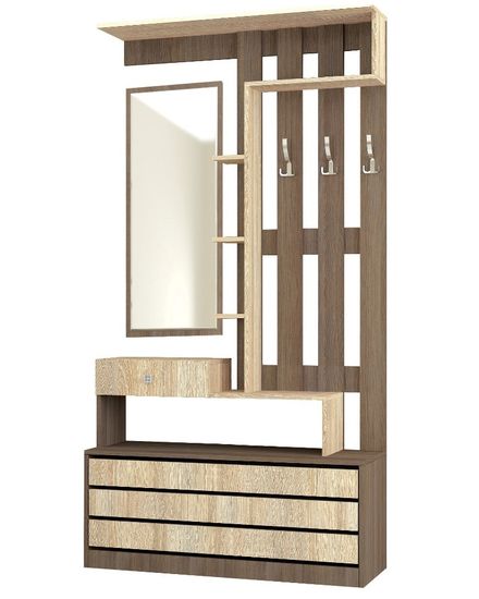 Прихожая ЯМАЙКА Яцпс-1 ясень шимо / дуб сонома