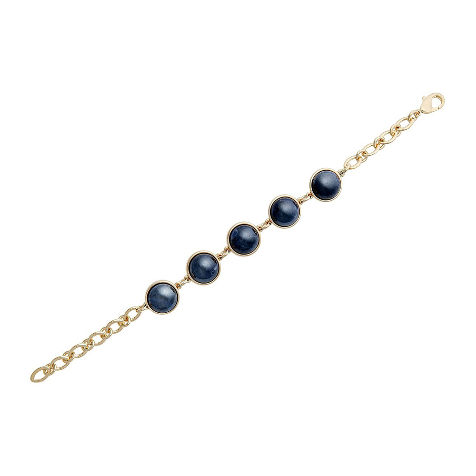 Браслет классический Possebon Pearl Sodalite C1362.22 BL/G