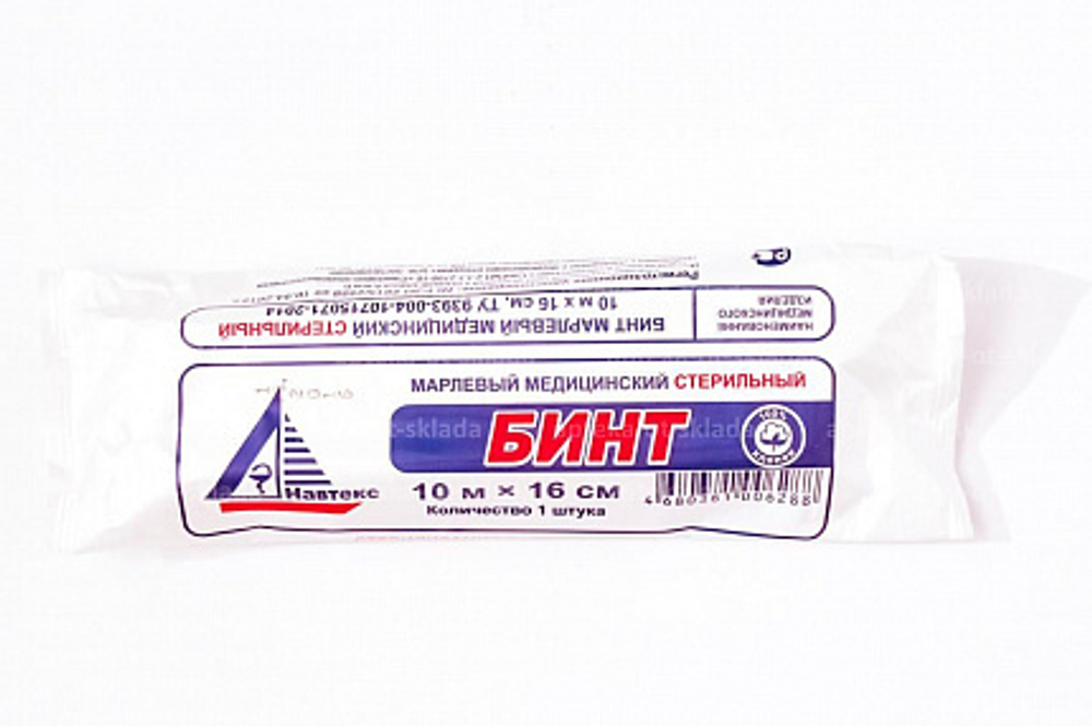Бинт 10х16 стер. марлевый пл. 36г/м2, арт.6498,  ТДЛ (250)
