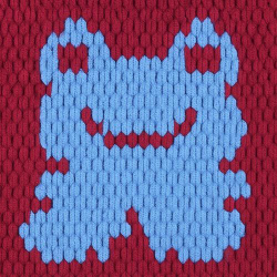 Пуффи Море ПЛЮС (Puffy More plus) пряжа Alize 100%микрополиэстер 2х250г/11м (6633 вишнево-голубой)