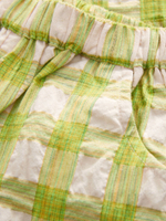 Рубашка с коротким рукавом и брюки в комплекте для девочки Next E86-988, Салатовый, Молочный