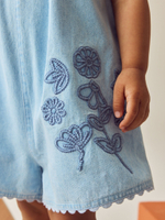 Комбинезон джинсовый для девочки Next AA3-246, Синий