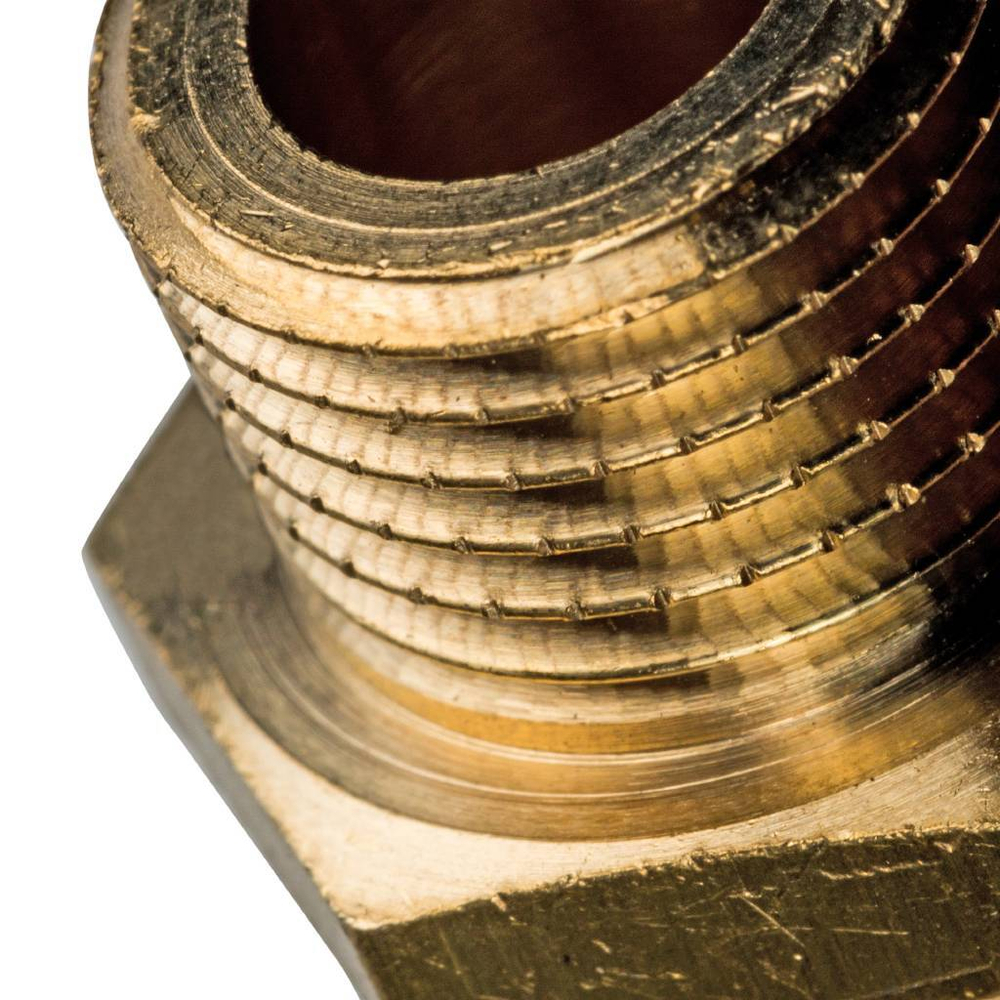 Ниппель STOUT переходной 3/8"x1/4" НР/НР