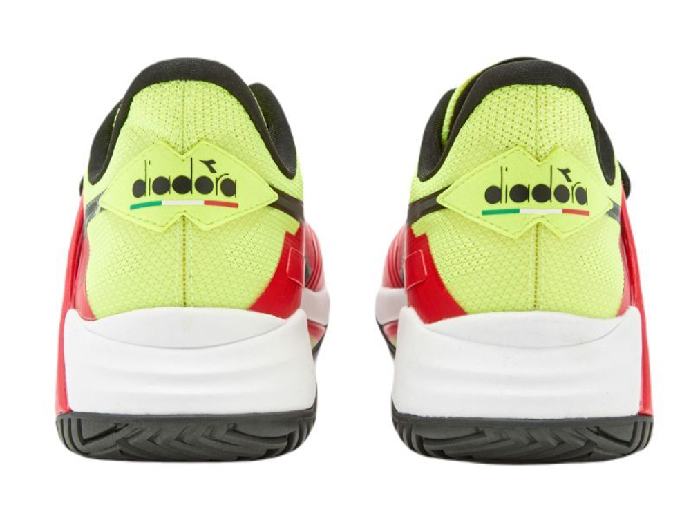 Теннисные кроссовки Diadora B.Icon 2 AG - yellow fluo dd/black/fiery red - Black Red Yellow