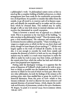 Human Energy | Pierre Teilhard de Chardin